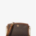 Chantal Messenger Bag with Signature Logo, Large